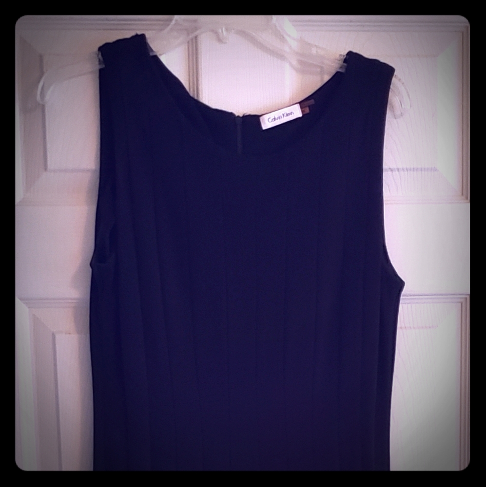 Calvin Klein Sleeveless Flair Skirt Dress